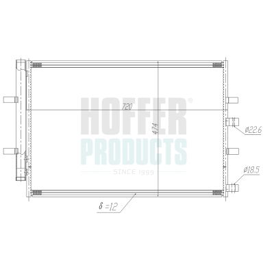CONDENSATOR CLIMATIZARE HOFFER 991194