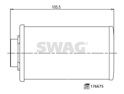 SWAG 33 10 3673 Hydraulic Filter, automatic transmission
