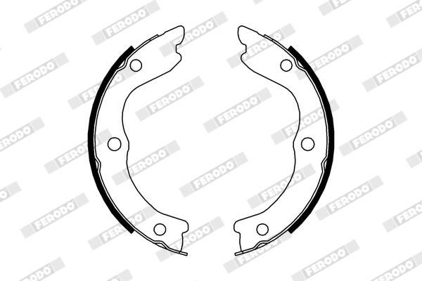 FERODO FSB4004 Brake Shoe Set, parking brake