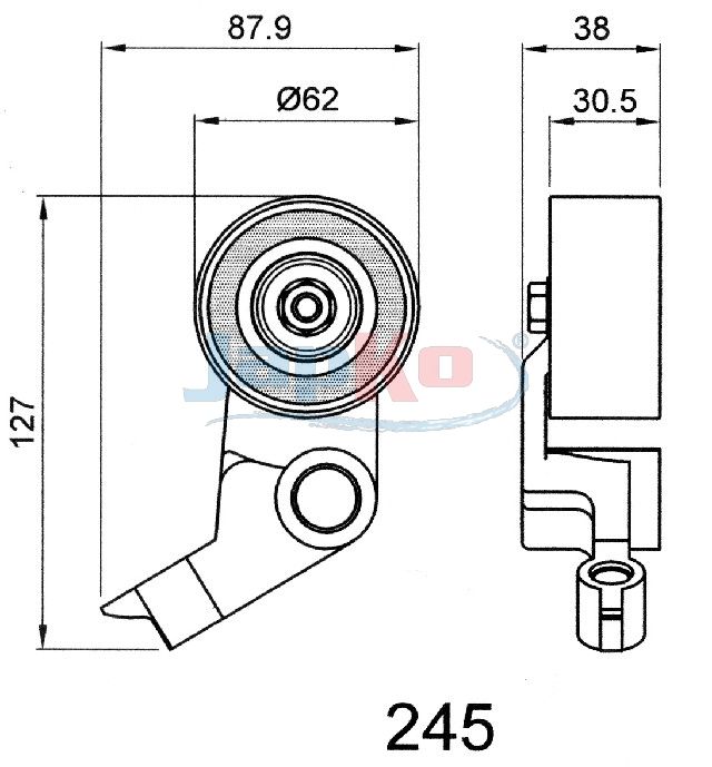 JAPKO 45245 Tensioner, Timing Belt