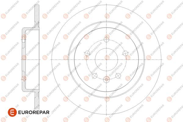 Гальмівний диск, Eurorepar 1676010880