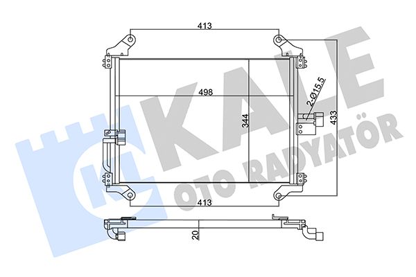 Конденсатор, система кондиціонування повітря, Kale Oto Radyatör 345345