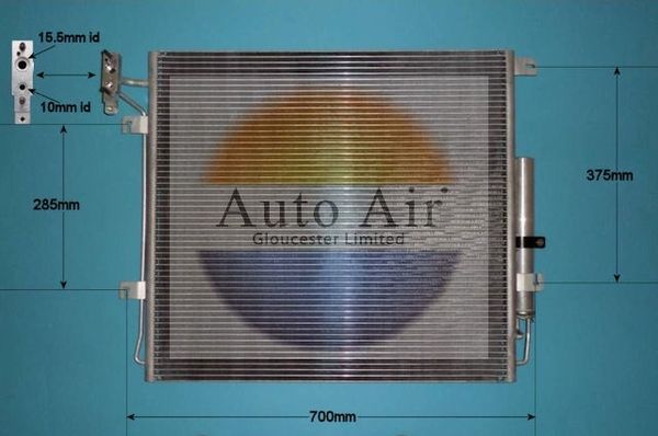Auto Air Gloucester 16-1108 Condenser, air conditioning