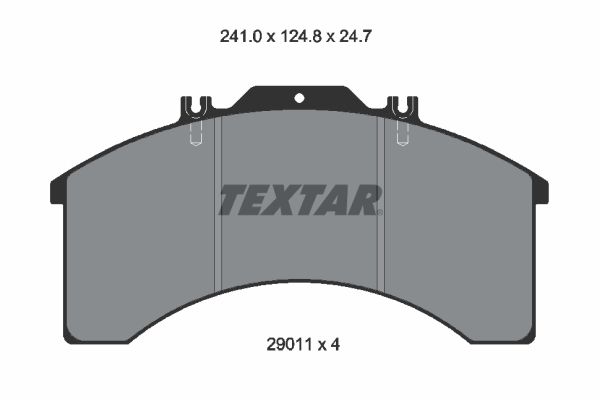 TEXTAR 2901105 Brake Pad Set, disc brake