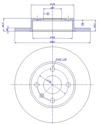 Комплект гальмівних колодок (дискових) Icer 142381