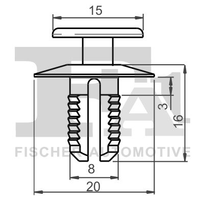 FA1 10-20002.5 Clip, trim/protection strip