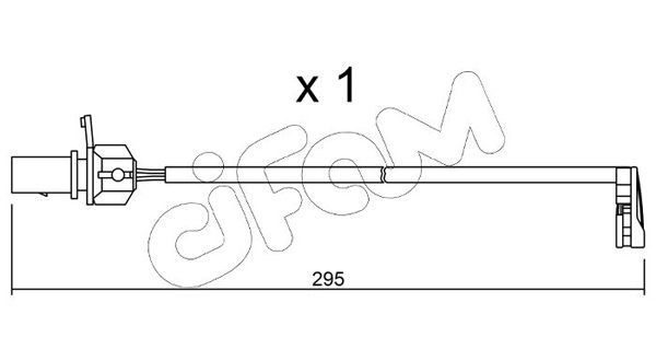 CIFAM figyelmezető kontaktus, fékbetétkopás SU.224
