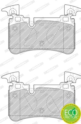 Тормозные колодки дисковые FERODO FDB4714