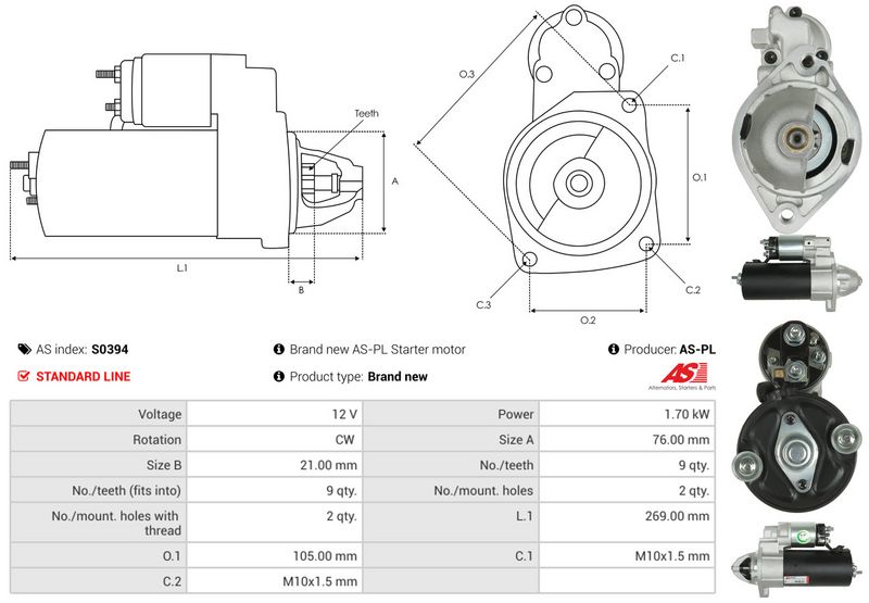 AS-PL S0394 Starter