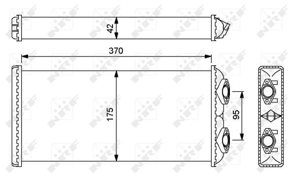NRF 54246 Heat Exchanger, interior heating
