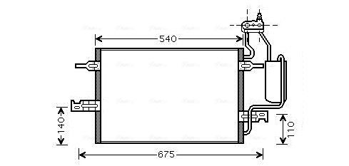 AVA QUALITY COOLING kondenzátor, klíma OL5349D