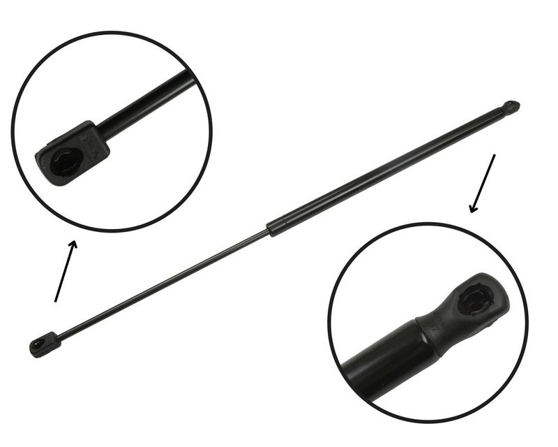 Gasveer kofferdeksel Links/Rechts maximale lengte: 664mm, sUV:258mm