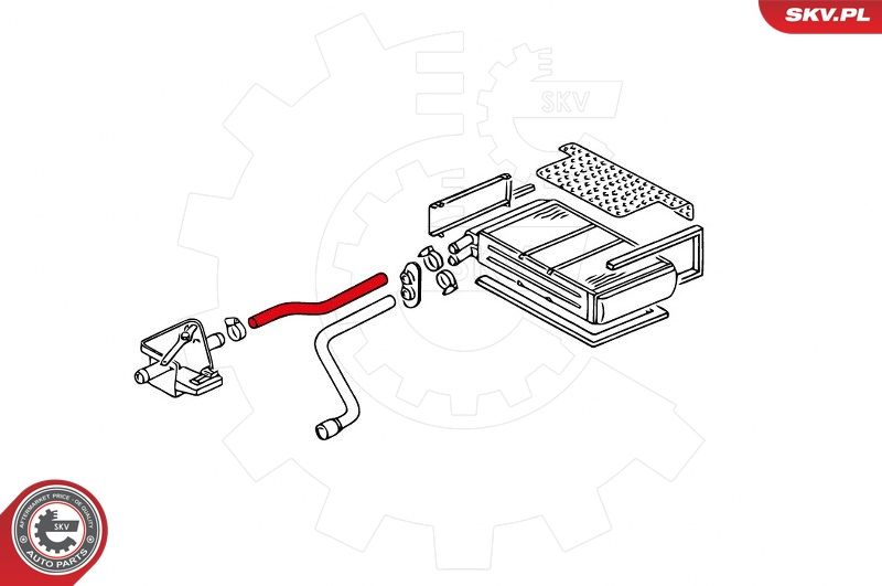 ESEN SKV 43SKV721 Radiator Hose