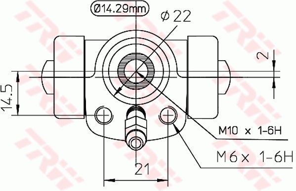 Гальмівний циліндр, Trw BWA108