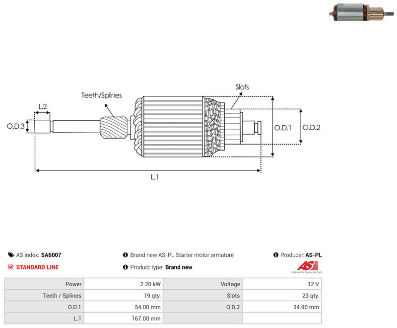 Ankur, starter, AS-PL SA6007