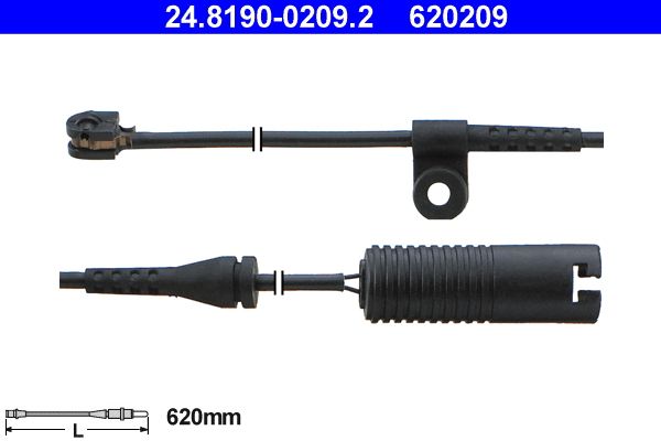 Конт. попер. сигналу, знос гальм. накл., Ate 24.8190-0209.2