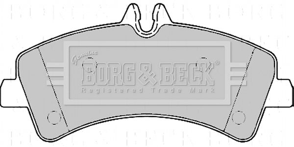 BORG & BECK fékbetétkészlet, tárcsafék BBP2170