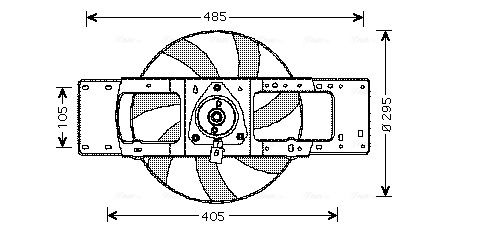 AVA QUALITY COOLING ventilátor, motorhűtés RT7527