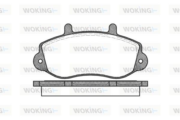 Комплект гальмівних накладок, дискове гальмо, Woking P777300