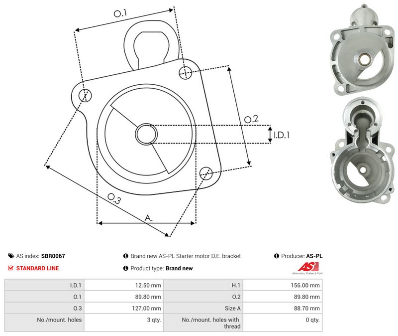 Starterikaas, Karburaator, AS-PL SBR0067