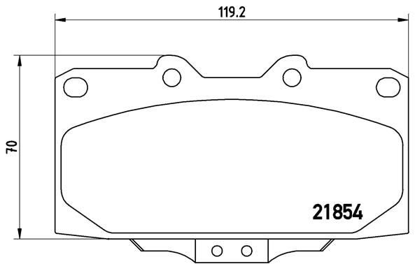 BREMBO fékbetétkészlet, tárcsafék P 56 034