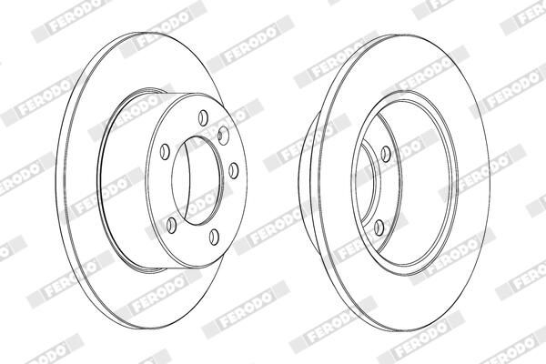 FERODO Disque de frein DDF1975C