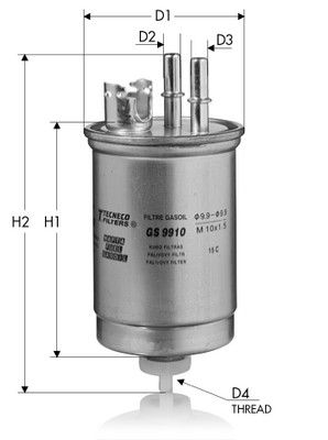 Фільтр палива, Tecneco GS9910