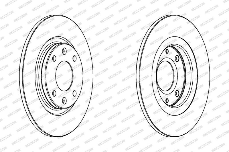 FERODO Disque de frein DDF051