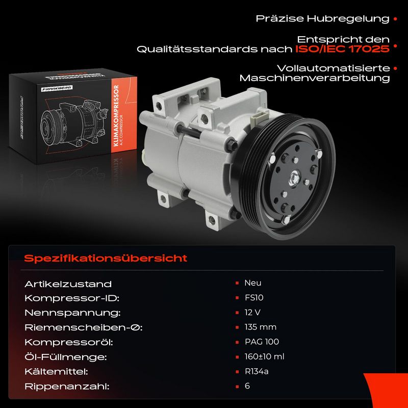 Frankberg 5481FB0031912 Compressor, air conditioning