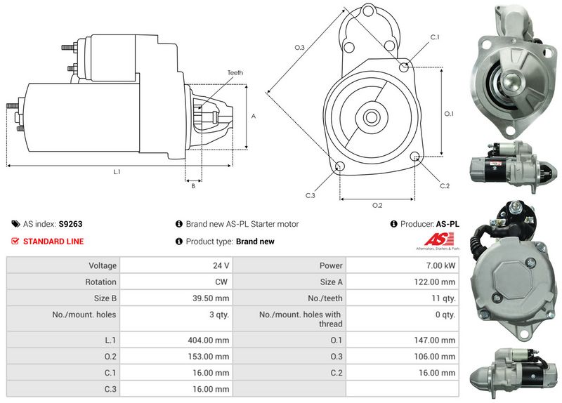 AS-PL S9263 Starter