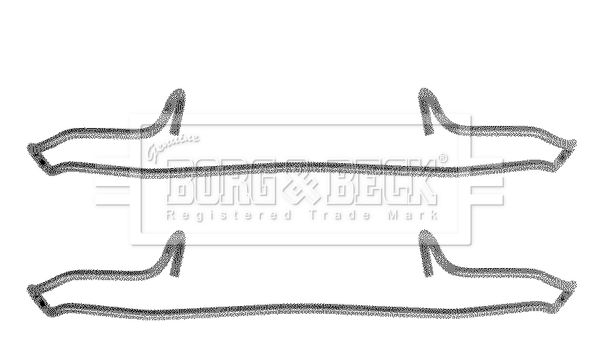BORG & BECK tartozékkészlet, tárcsafékbetét BBK1091