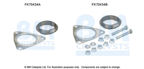 BM CATALYSTS szerelőkészlet, kipufogócső FK70434