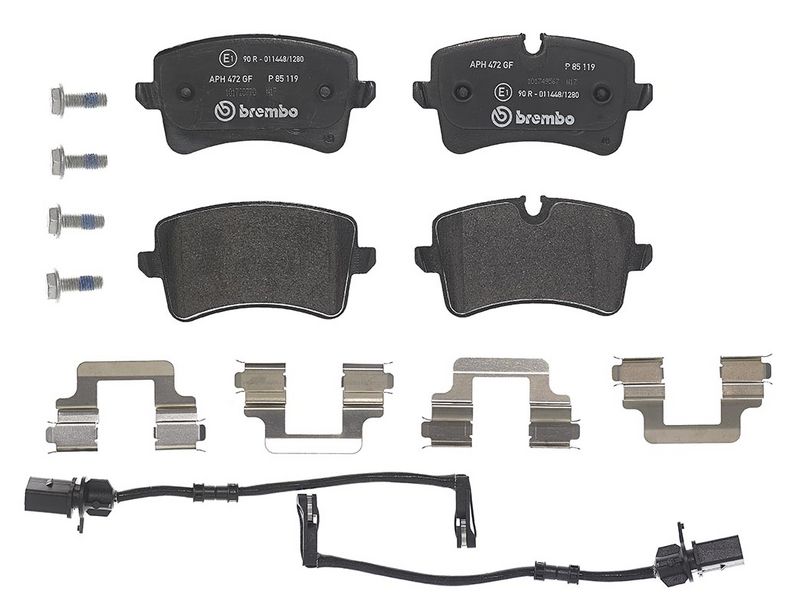 комплект спирачно феродо, дискови спирачки BREMBO