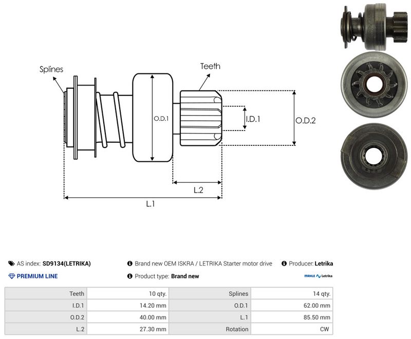 Vabajooks, starter, AS-PL SD9134(LETRIKA)