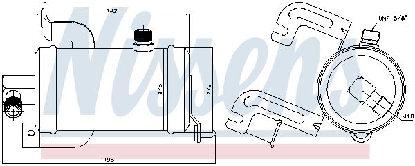 NISSENS 95474 Dryer, air conditioning