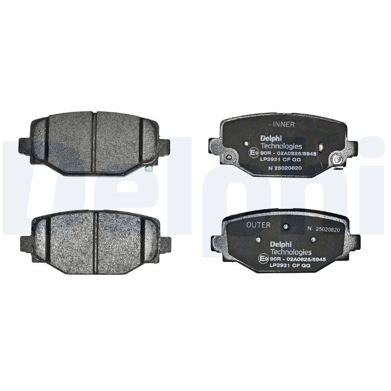 DELPHI LP3931 Brake Pad Set, disc brake