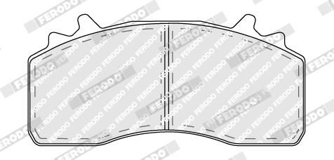 Sada brzdových destiček, kotoučová brzda FCV4854