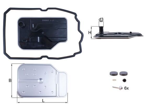 Гідравлічний фільтр, автоматична коробка передач, Mahle HX230KIT