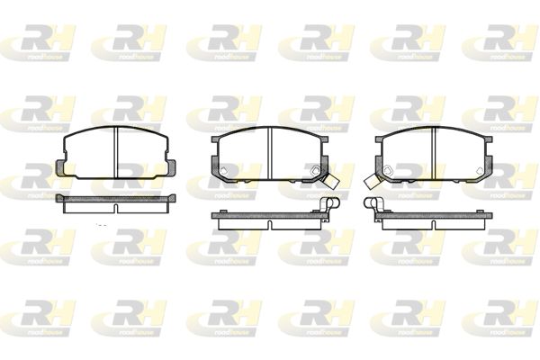 Комплект гальмівних накладок, дискове гальмо, Roadhouse 218002