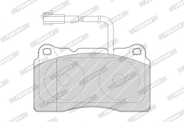 FERODO FDB1663 Brake Pad Set, disc brake