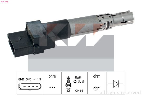 Котушка запалювання, Kw 470434