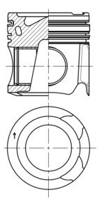 Product Image - Zuiger - 41276600 - KOLBENSCHMIDT