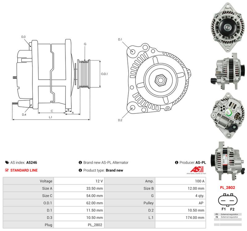 Generaator, AS-PL A5246