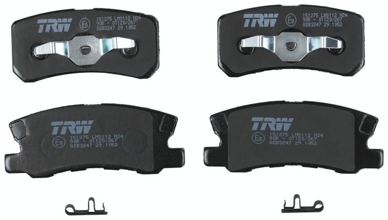 Set placute frana,frana disc GDB3247 TRW