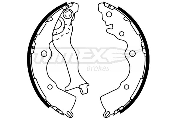 TOMEX Brakes fékpofakészlet TX 22-35
