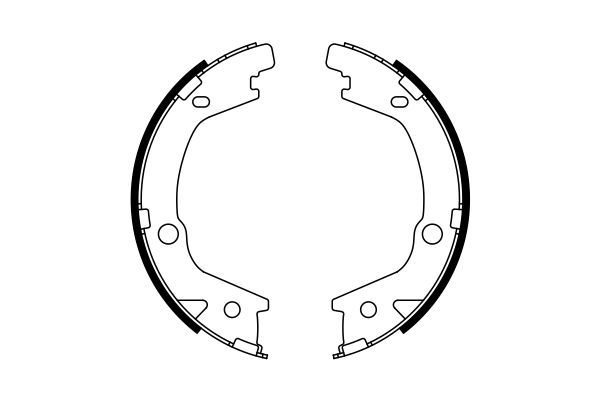 BOSCH HYUNDAI Тормозные колодки ручного тормоза Sonata V, Matrix.