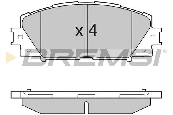 Тормозные колодки пер. Toyota Yaris 07-(akebono)