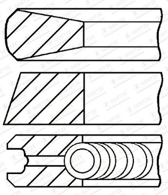 WILMINK GROUP dugattyúgyűrű-készlet WG1186738