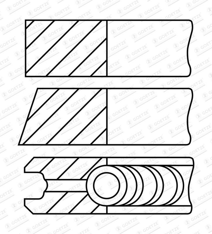 комплект сегменти GOETZE ENGINE
