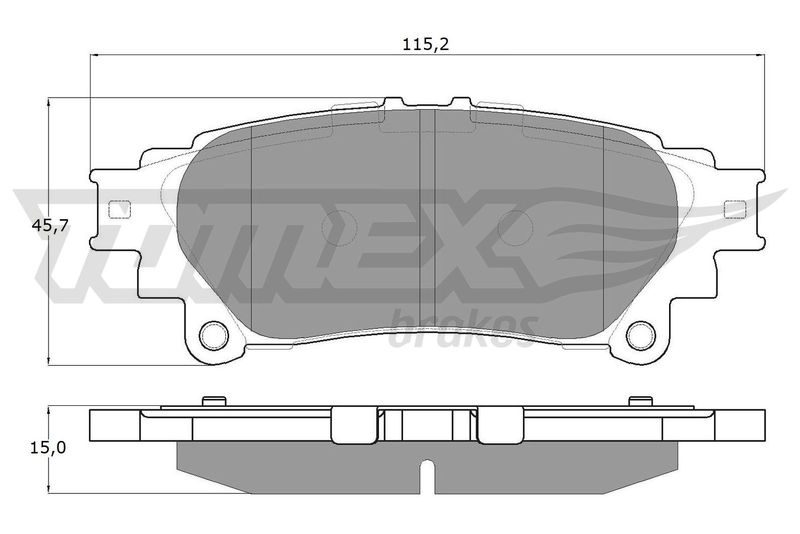 TOMEX Brakes TX 18-40 Brake Pad Set, disc brake
